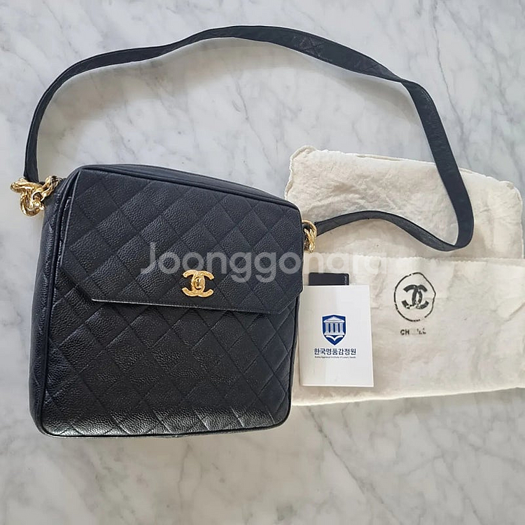 정품 샤넬 CHANEL 빈티지 캐비어 금장 골든볼 코코...--4