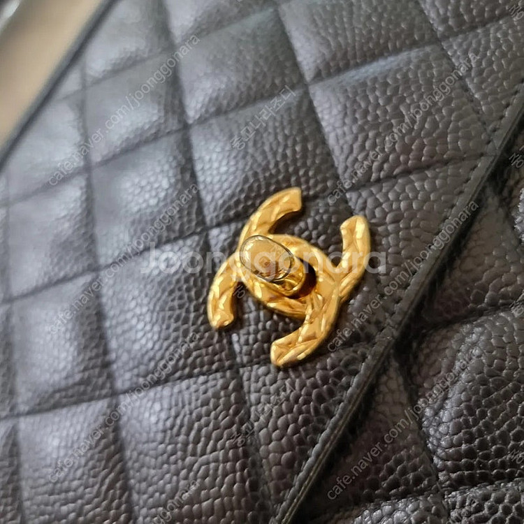 정품 샤넬 CHANEL 빈티지 캐비어 금장 골든볼 코코...--6