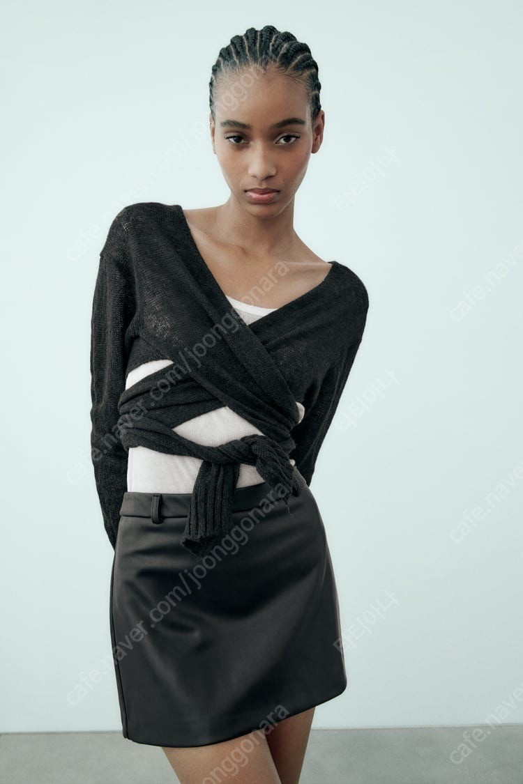 zara 자라 매듭 니트 크롭 가디건 45900-25900 택있는 새상품--1