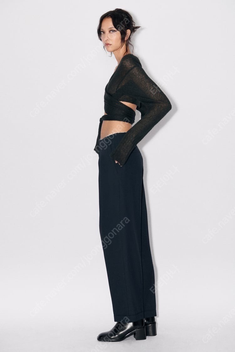 zara 자라 매듭 니트 크롭 가디건 45900-25900 택있는 새상품--5