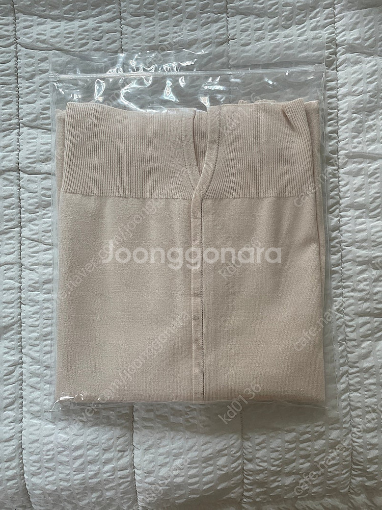 시에 SIE 달리아 브이넥 니트 - 페일핑크 M--1