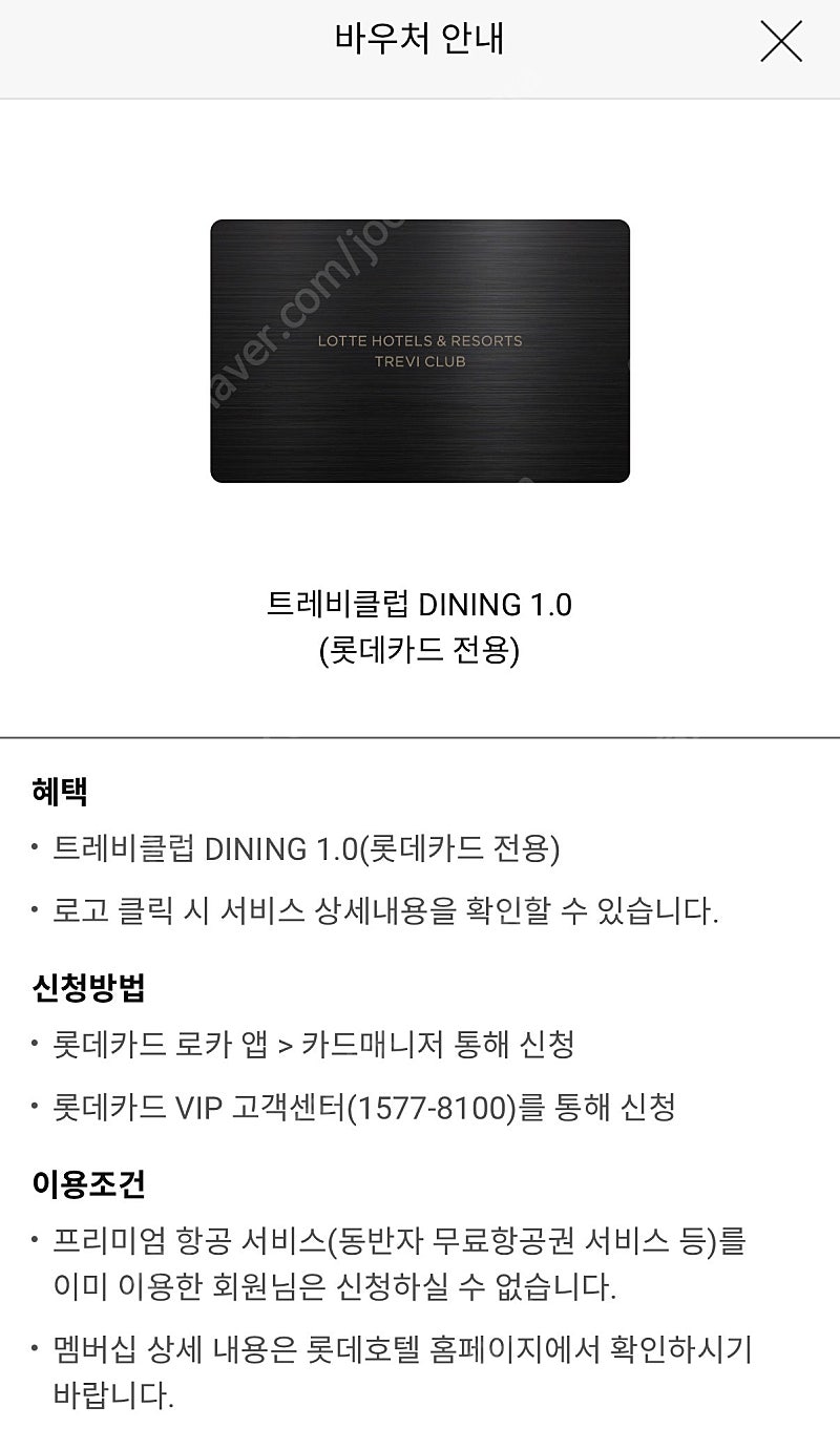 롯데호텔 트레비클럽 라세느