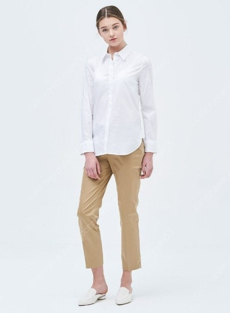 빈폴 bean pole 베이직 솔리드 스트레치 셔츠 여...--0