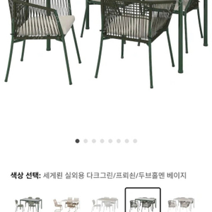 이케아 세게뢴 야외테이블 + 의자 4개