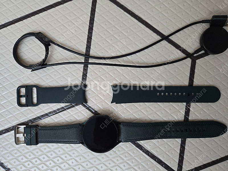 갤럭시워치4 44mm 녹색 스트랩 포함--0