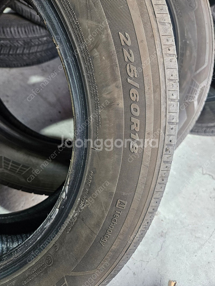 대구 중고타이어 넥센GTX 225 60 18--6