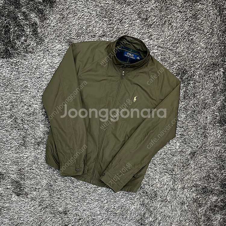 폴로랄프로렌 스윙탑 코튼 헤링본 블루종 자켓 (M)--0