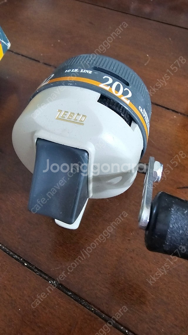 극희소장비 ZEBCO 202 빈티지 릴 미사용 새것--3