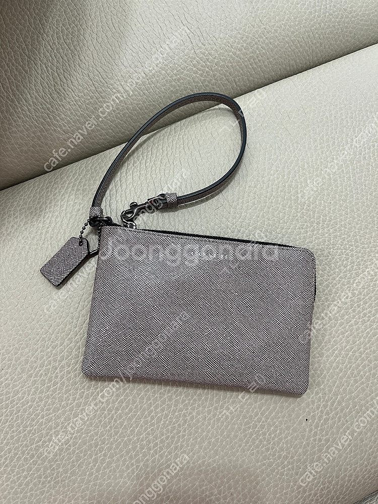 코치 정품 레더 손목 스트랩 파우치--0