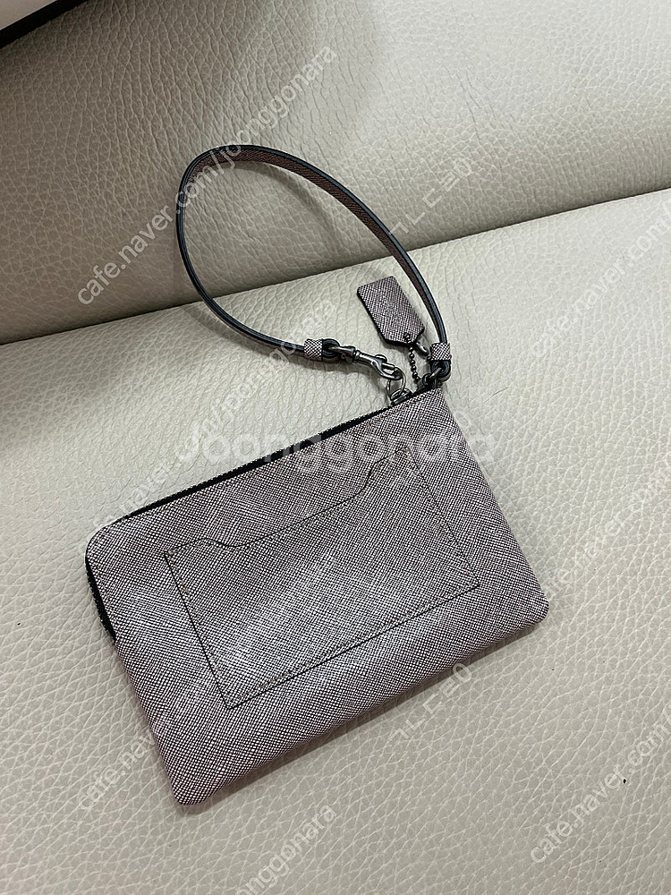 코치 정품 레더 손목 스트랩 파우치--3