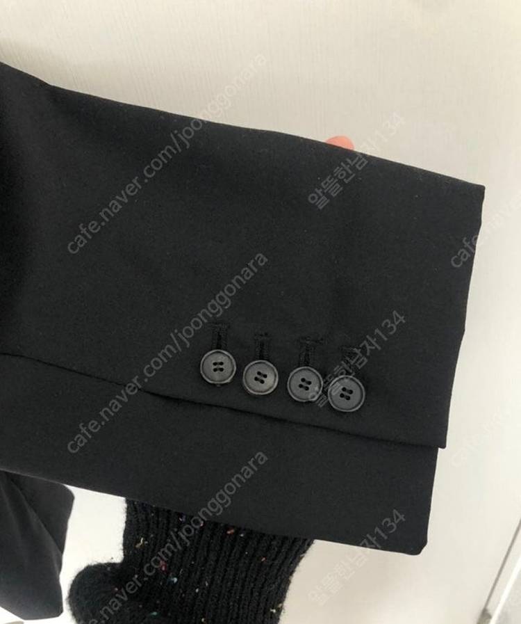 [STU Office] 에스티유 오피스 싱글 투버튼 세미 오버핏 블랙 자켓 ( XL, 105사이즈) 이미지