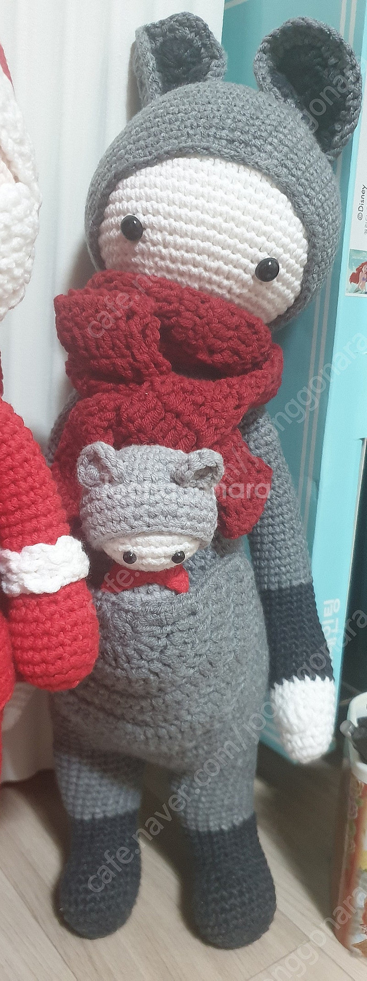 수제 뜨개질 인형 핸드메이드 루돌프,산타,캥거루 크리스...--6