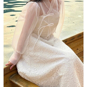백합 저고리 블라우스 M(백색지 한복 K-dress), 셀프웨딩드레스랑 같이 입으면 이쁠 듯 합니다