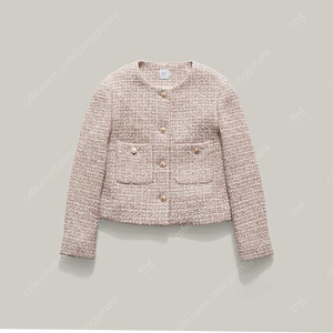 샵엠 glory tweed jacket pink 36