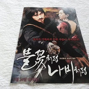 영화 전단지, 불꽃처럼 나비처럼, 2단 전단지,조승우, 수애, 천호진