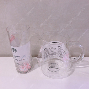 새상품 스타벅스 18 체리블라썸 시온 글라스 , 서버 세트
