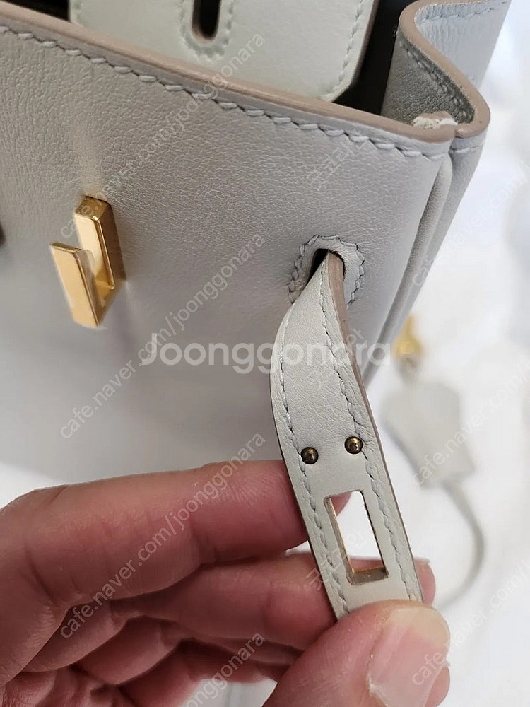 에르메스 버킨 25 끄레 D각인 판매--4