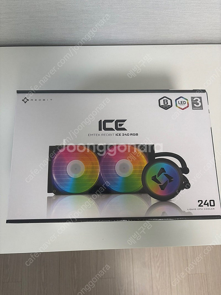 이엠텍 레드빗 ICE 240 RGB CPU 수랭 쿨러--0