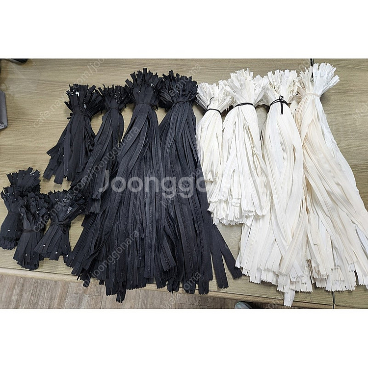 원피스용 / 스커트용 콘솔지퍼 + 바지& 주머니 포켓용 지퍼 700여개 (화이트/블랙)--0