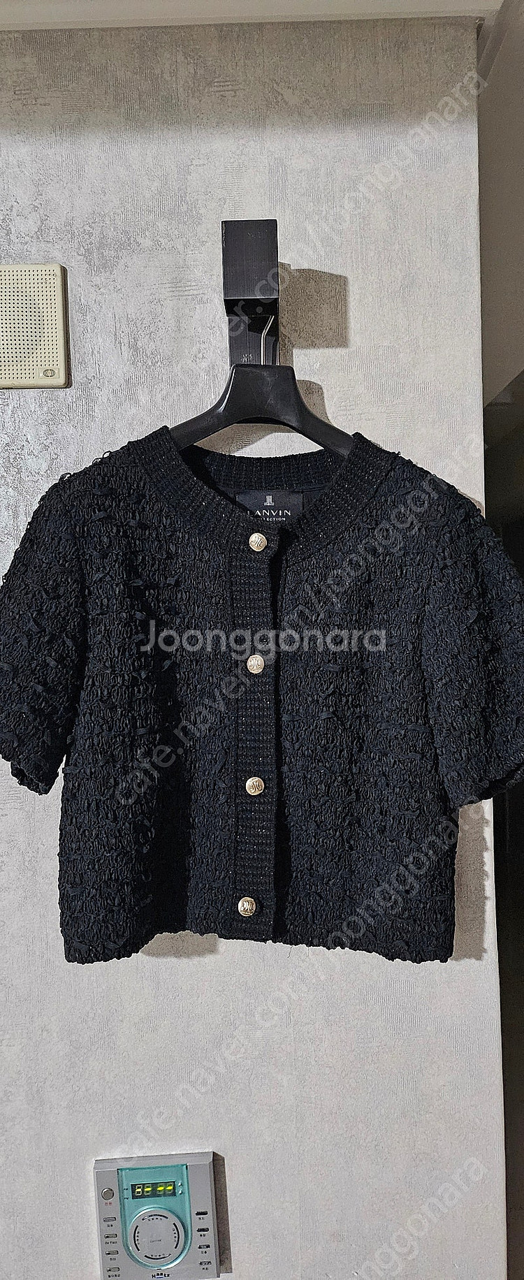 랑방 니트 트리밍 프린지 자켓(가격내림)--2