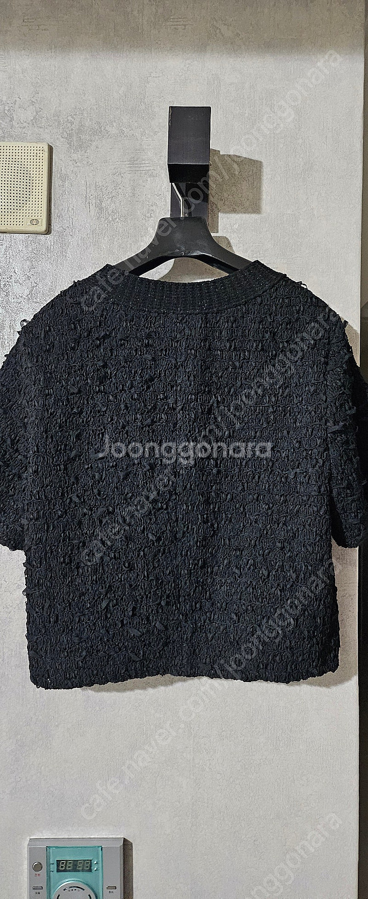 랑방 니트 트리밍 프린지 자켓(가격내림)--3