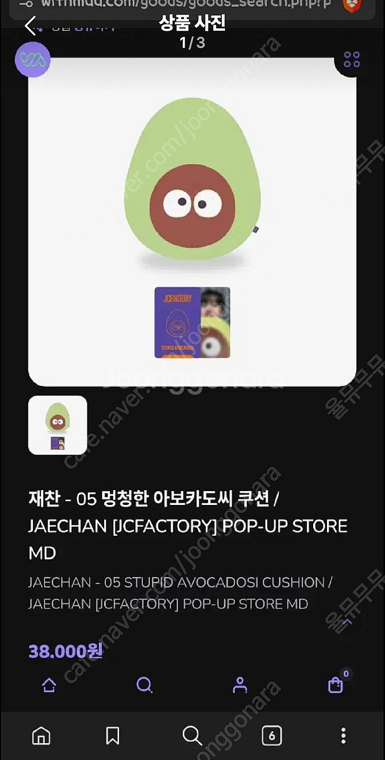 DKZ재찬 아보카도씨 쿠션--2