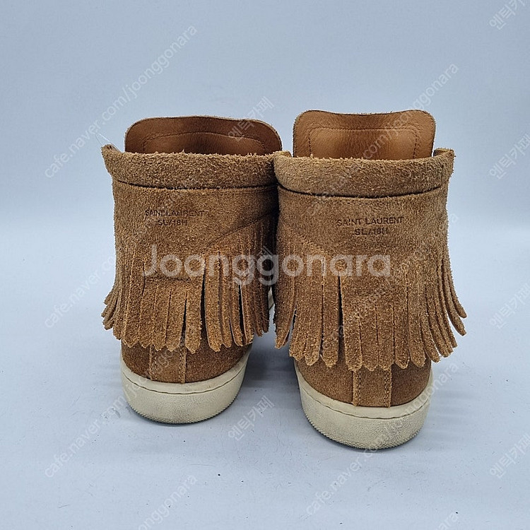 생로랑 코트 클래식 프린지 스웨이드 하이 탑 스니커즈 ...--6