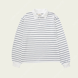 리본빛 스트라이프 피케이 셔츠 RBB Striped PK Shirt - Sky Blue