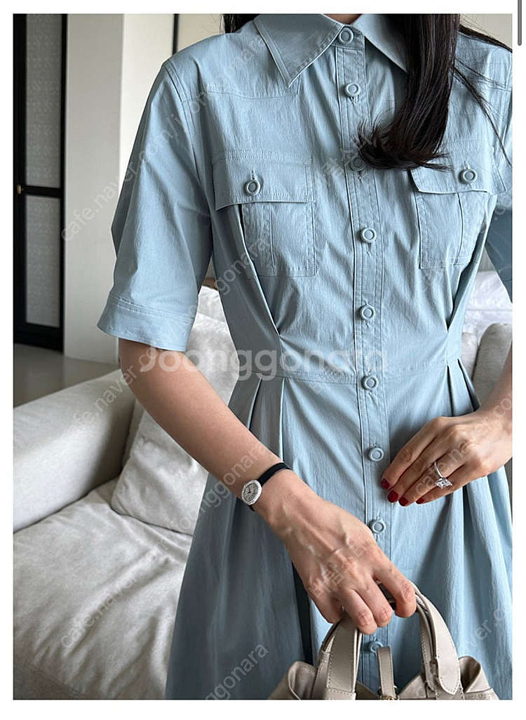 라밤바룸 멜라니아 드레스 에어블루 사이즈1--3