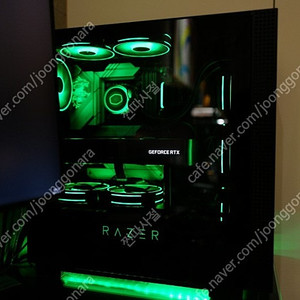 RAZER 레이저 토마호크 ATX 케이스 로고 조명 튜닝 제품