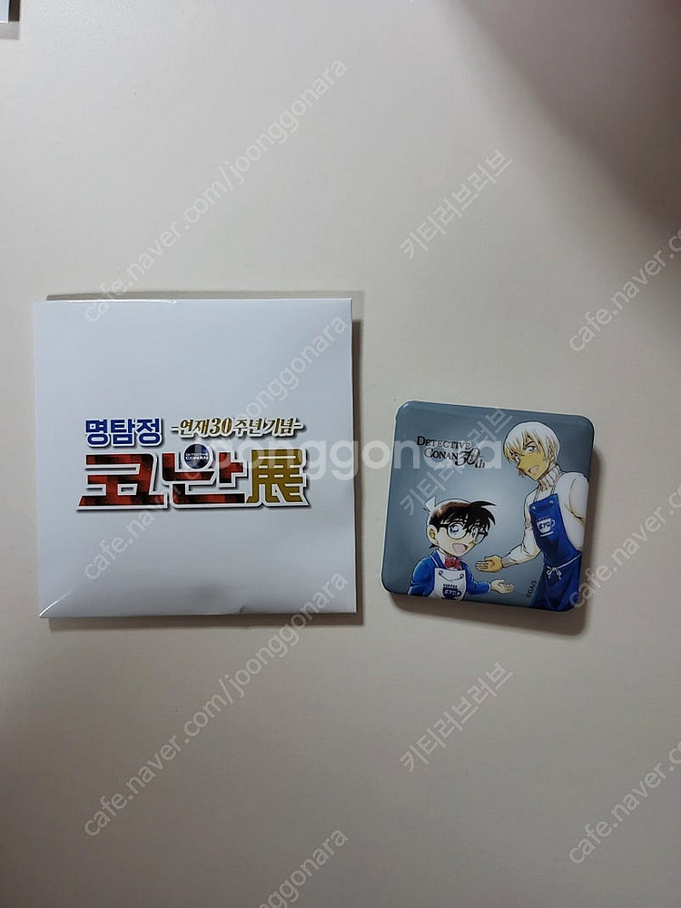 명탐정코난 30주년 기념 전시회 굿즈 포와로 카페 간판...--6