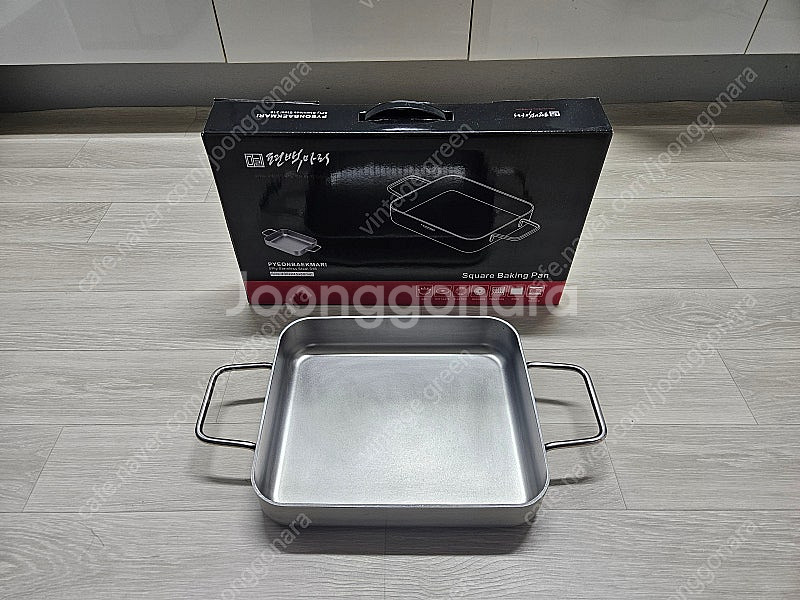 편백마리 316 스테인레스 통5중 사각팬 29cm--0