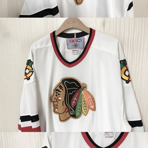 NHL CCM/아디다스 시카고 블랙호크스 유니폼/져지 XL(해외)50(L)