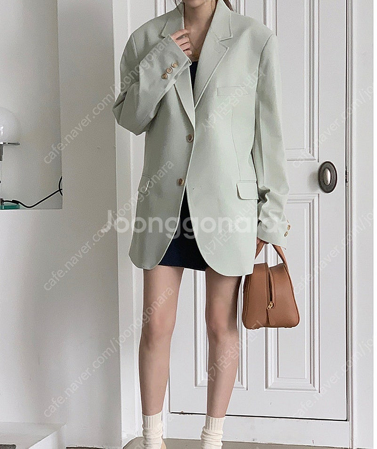 메이비베이비 디어리스트 자켓 페일민트--0