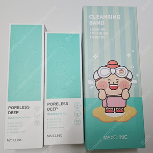 (새상품)맥스클렌징 오일+폼+헤어밴드 택포22,000원