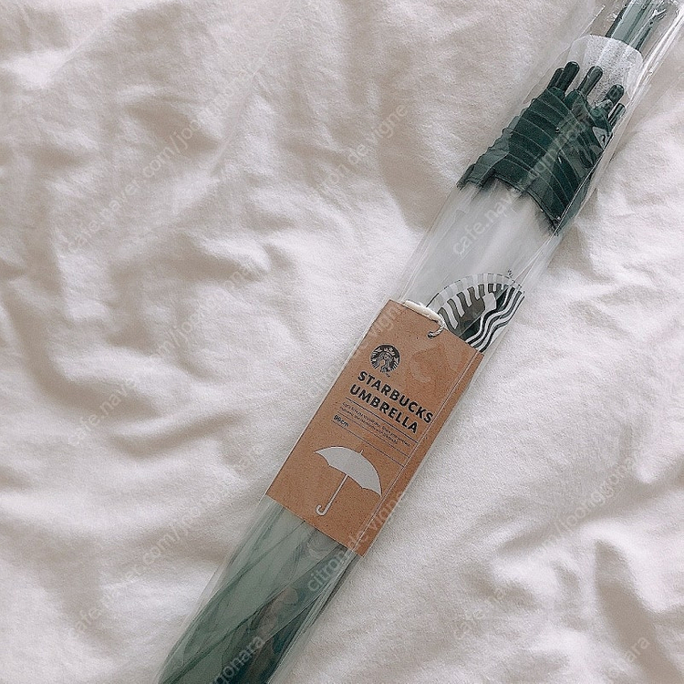 새상품 스타벅스 투명 우산 그린 이미지