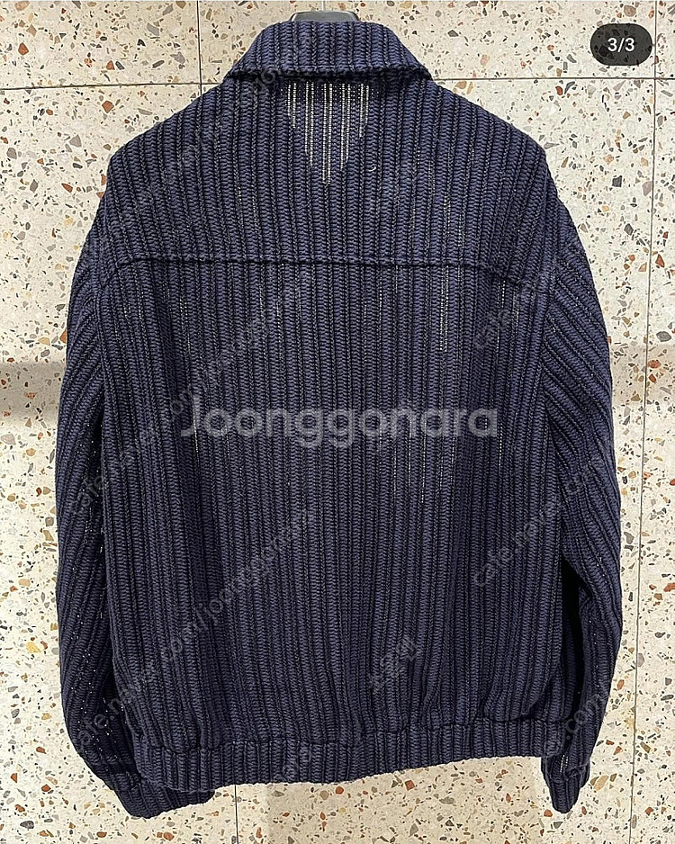 솔리드옴므 24SS 네이비 우븐 자켓 48. ( 우영미 준지 시스템옴므 송지오옴므 )--1