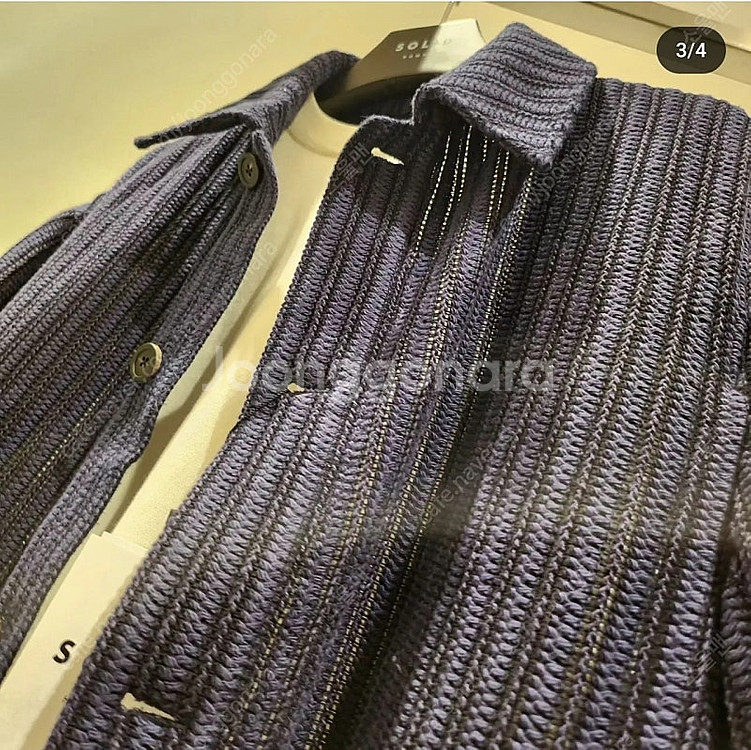 솔리드옴므 24SS 네이비 우븐 자켓 48. ( 우영미 준지 시스템옴므 송지오옴므 )--2