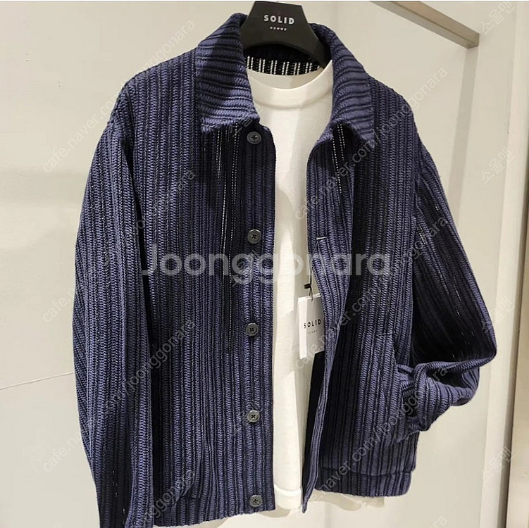 솔리드옴므 24SS 네이비 우븐 자켓 48. ( 우영미 준지 시스템옴므 송지오옴므 )--4