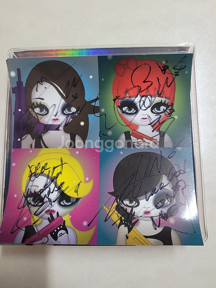 2NE1친필 싸인 CD--0