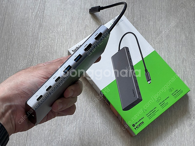 벨킨 USB C 허브 8in1 맥북 도킹스테이션 INC...--0
