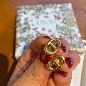 디올 이어링/ Dior CD Navy 스터드 귀걸이