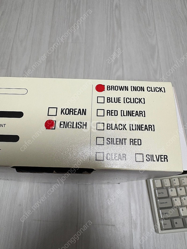 레오폴드 키보드 FC750RBT 화이트투톤 갈축--5