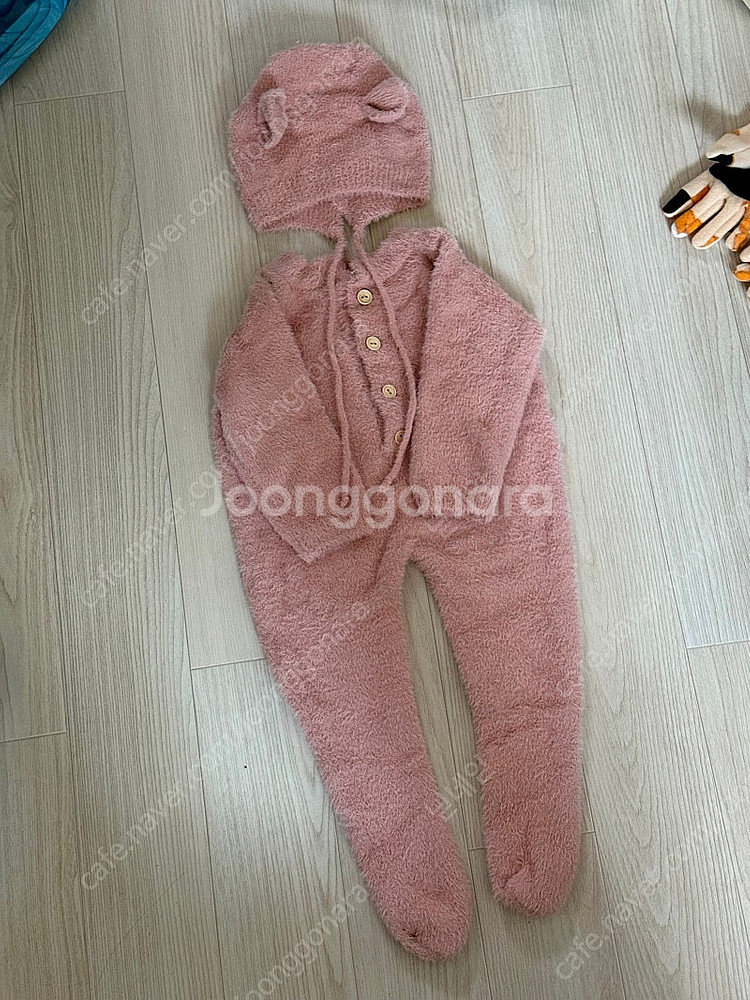 핑크 곰 우주복--0