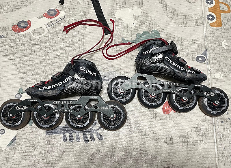 시티런 챔피언 인라인 레이싱 (210mm) 4륜 카본--0