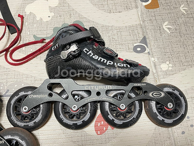 시티런 챔피언 인라인 레이싱 (210mm) 4륜 카본--2