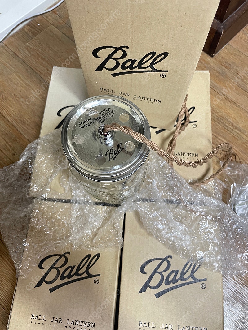 Ball Jar 조명 , 유리병조명
