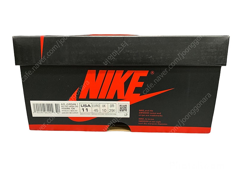 [290] 조던 1 레트로 하이 OG 스모크 그레이 이미지