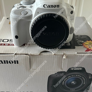 [DSLR] 상태좋은 100d 캐논 EOS 100D 화이트 + 40mm 팬케이크 렌즈 정품 박스풀