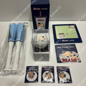 두산베어스 망곰 기념구 손수건 키링 스티커 새상품
